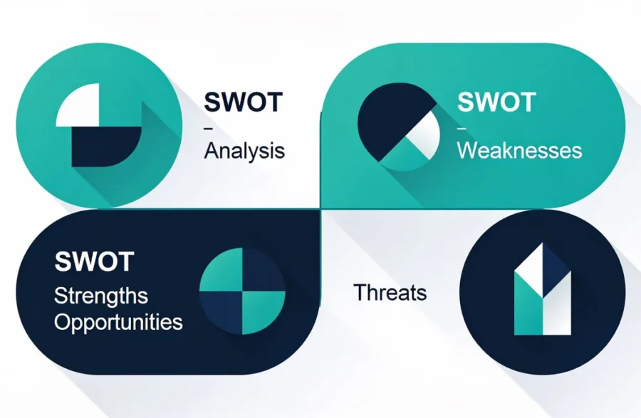Analiza SWOT - ilustracja koncepcji