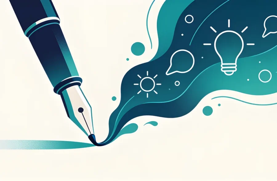 Copywriting - ilustracja koncepcji