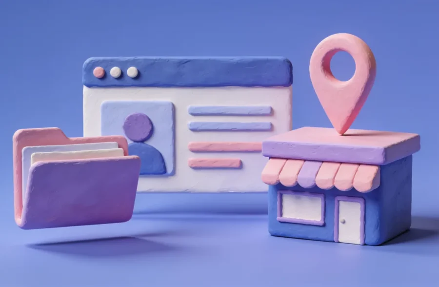 Business Site Google - ilustracja koncepcji