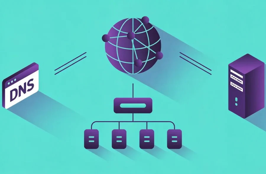 DNS - ilustracja koncepcji