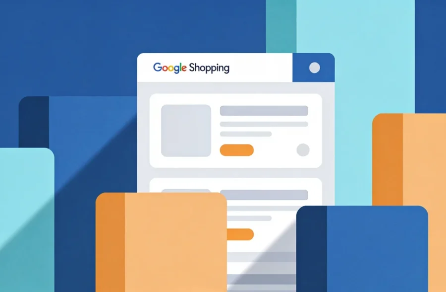 Google Shopping - ilustracja koncepcji