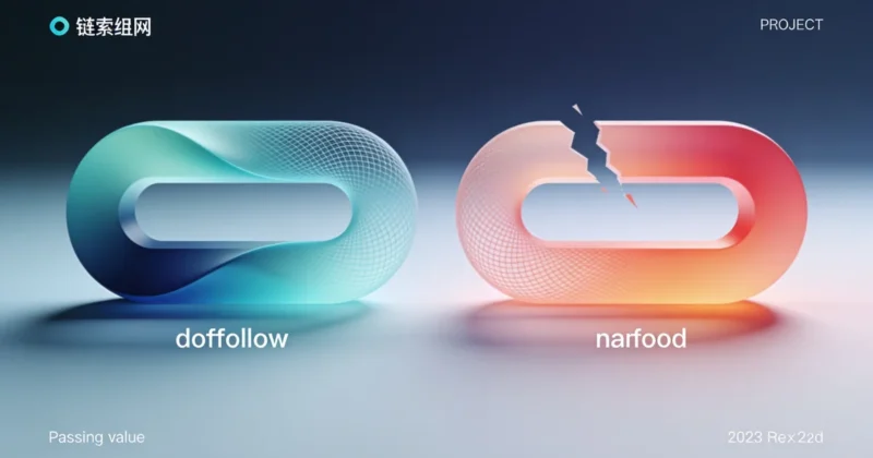 Linki dofollow i nofollow - ilustracja koncepcji