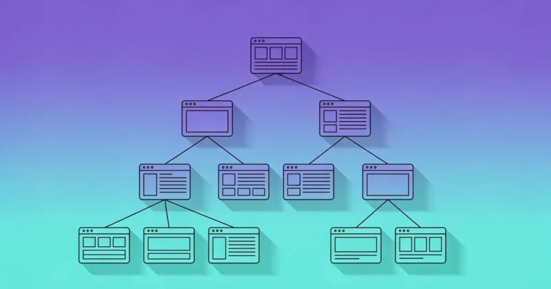 Sitemap (mapa strony) - ilustracja koncepcji