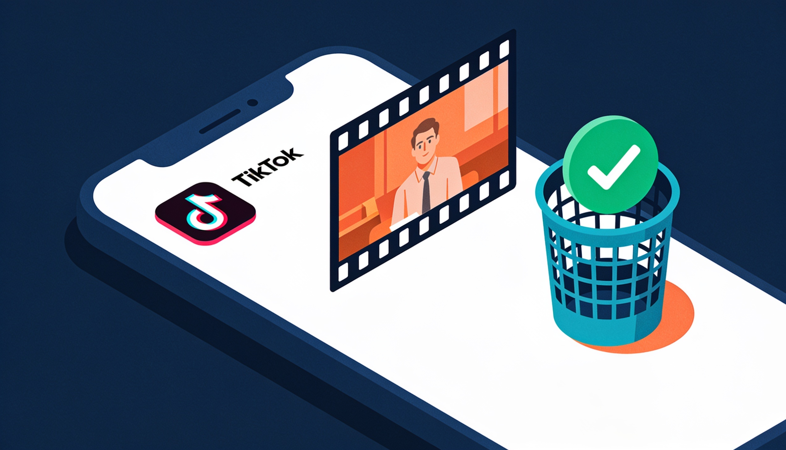 Usuwanie filmu z TikToka